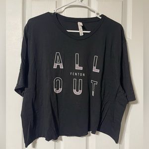 2XL Orangetheory Fitness Cropped Black City TShirt